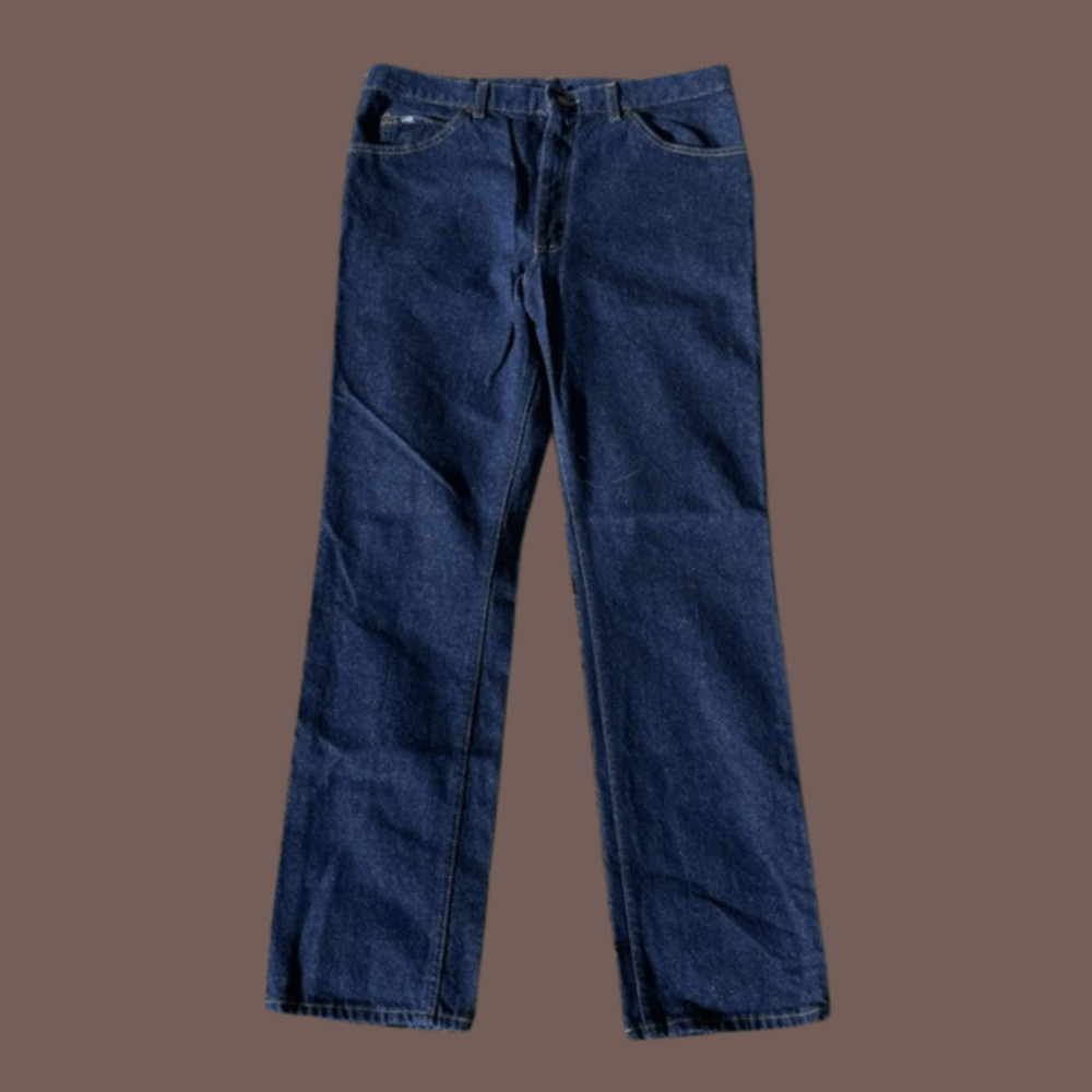 Lee Straight Leg Jeans | Blue Denim | Size 38x42 | Vintage